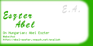 eszter abel business card